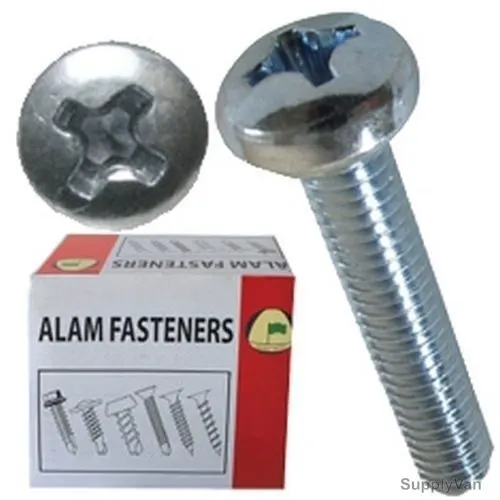 Alam Fastener Machine Screw, AMSPC5X25, Pan Head, 5 x 25MM, PK144