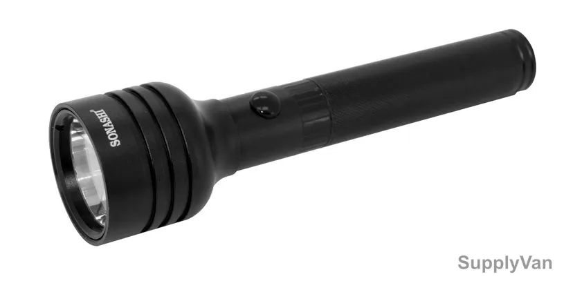 Sonashi Rechargeable LED Torch, SLT-601N, 3W, 2Ah, Black