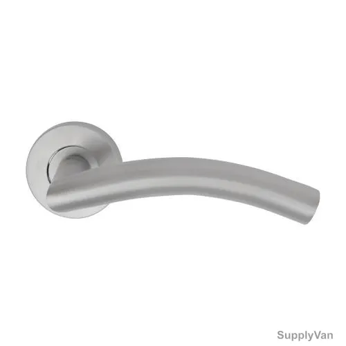 Artica Tubular Lever Handle, A100RH04-SS, Stainless Steel, Silver