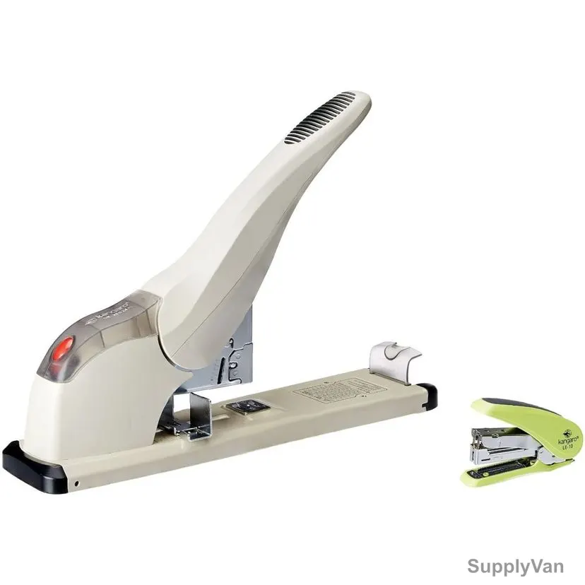 Kangaro Heavy Duty Stapler, DS-23S24FL, 210 Sheets, White