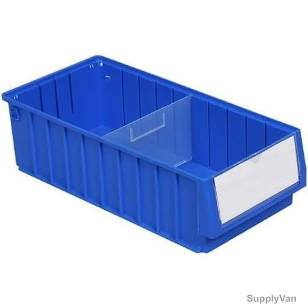 Excellent Plastic Shelf Bin, EP-5214, Polypropylene, 14CM Height x 23.5CM Width x 50CM Length, Blue