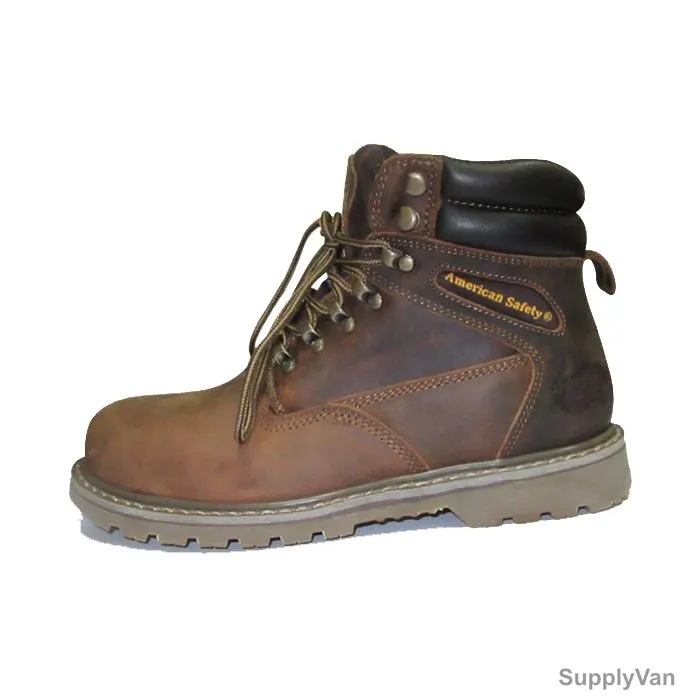 American Safety Shoes, TW966, Size46, Brown