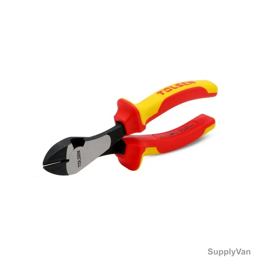 Tolsen Side Cutter Plier, MC139-SID7IN, 7 Inch, Red and Yellow