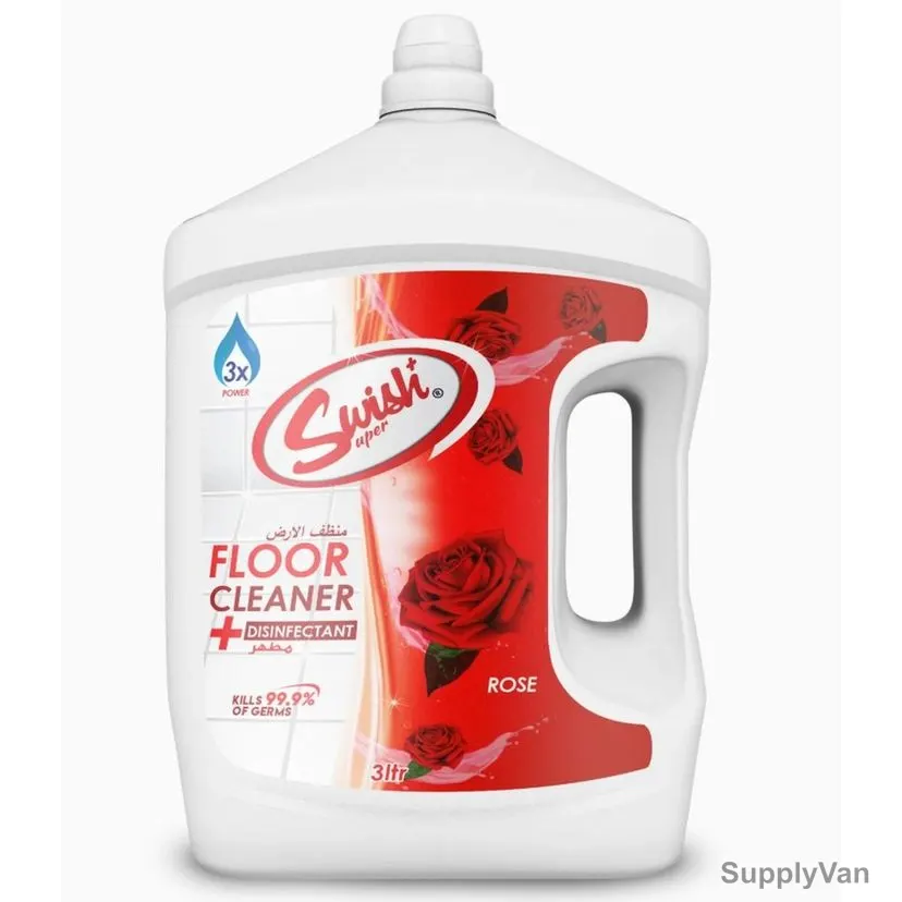 Swish Antibacterial Floor Cleaner, WSC501, Rose, 3 Ltrs
