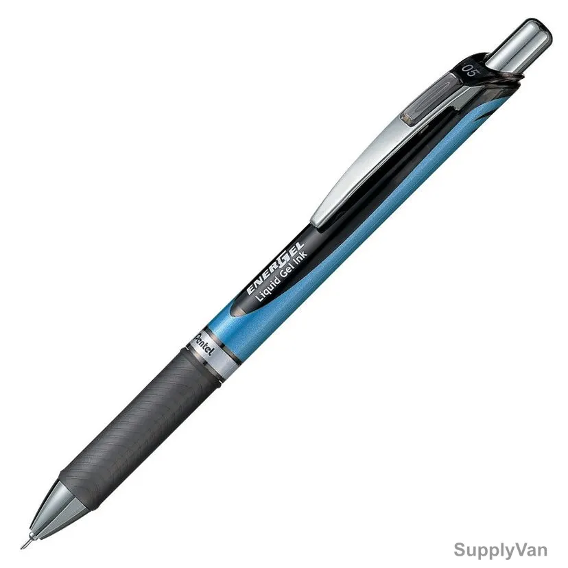 Pentel Energel Needle Gel Roller Pen, PE-BLN75AW-A, 0.5MM Tip, Black, 12 Pcs/Pack