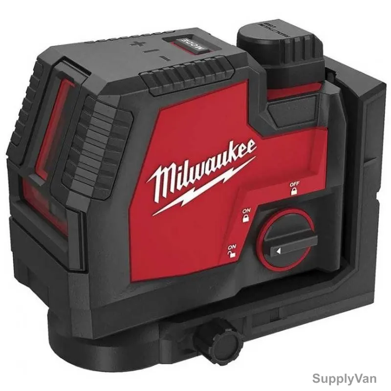 Milwaukee USB Rechargeable Green Cross Line Laser, L4-CLLP-301, 30 Mtrs