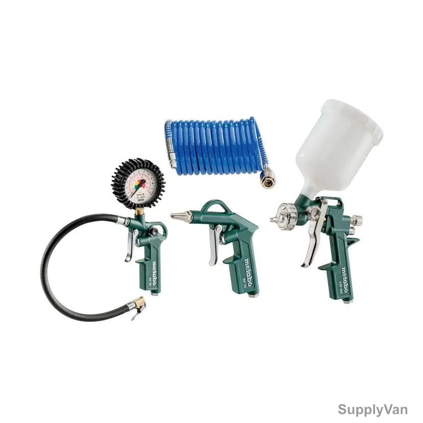 Metabo Compressed Air Tool Sets, LPZ-4, 6 Pcs/Set
