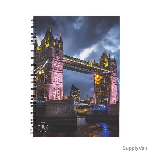 Nuco Photographic Wiro Journal Notebook, NU003877-1, Craze, A4, 80 Gsm, 120 Pages — image 1