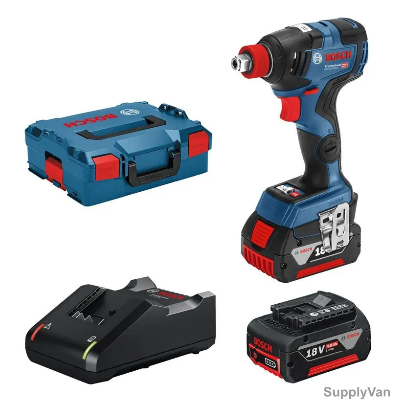Bosch Professional Cordless Impact Driver Kit, GDX-18V-200-C, 18V, 200 Nm, 5 Pcs/Kit — image 1
