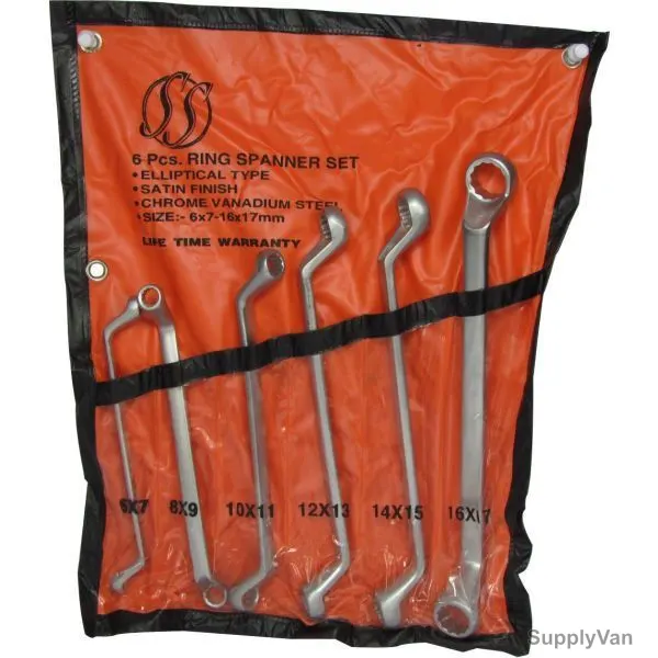 Robustline Ring Spanner Set, 6 Pcs/Set