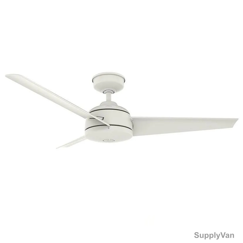 Hunter Ceiling Fan, HT-50942, Trimaran, 3 Blade, 52 Inch, Fresh White — image 1