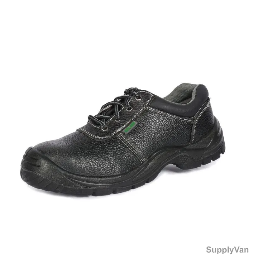 Neilson Heavy Duty Low Ankle Safety Shoes, NC4, Leather, SBP, Steel Toe, Size38, Black