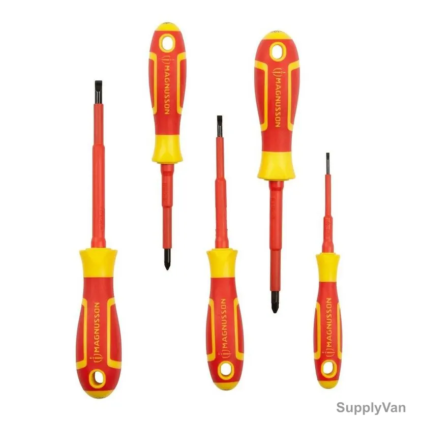 Magnusson VDE Screwdriver Set, SCS12, 5 Pcs/Set
