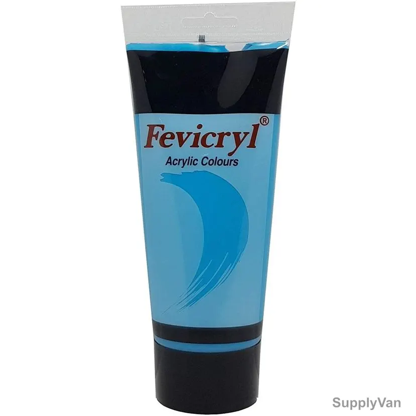 Pidilite Acrylic Color, AC34, Fevicryl, 200 ML, Cerulean Blue