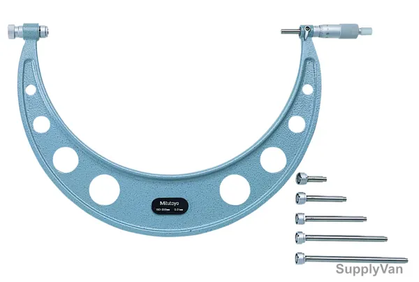 Mitutoyo Outside Micrometer W/ Interchangeable Anvils, 104-136A, Range 150-300MM — image 1