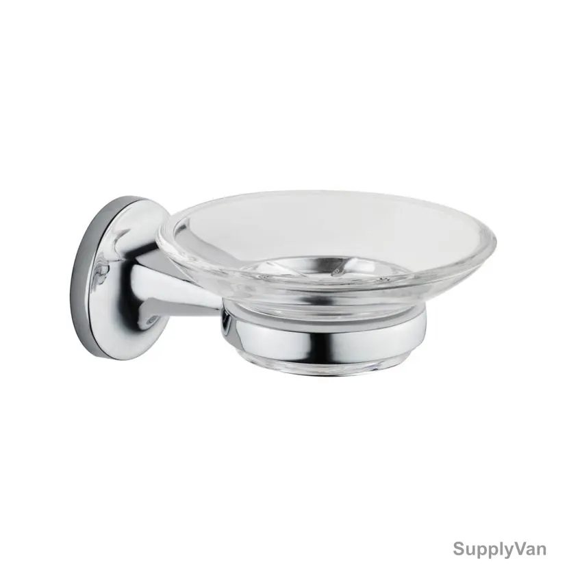 Vitra Marin Soap Dish, A44941EXP, Brass/Glass, 40 x 135CM, Chrome Finish — image 1