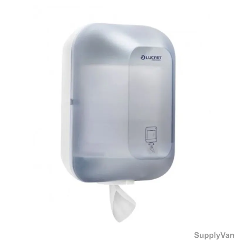 Lucart Maxi Roll Dispenser, TD16, Plastic, 36CM Height x 24.5CM Width, Grey/White