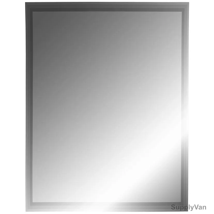 Argent Crystal Bathroom Mirror, YJ-674H, Rectangular