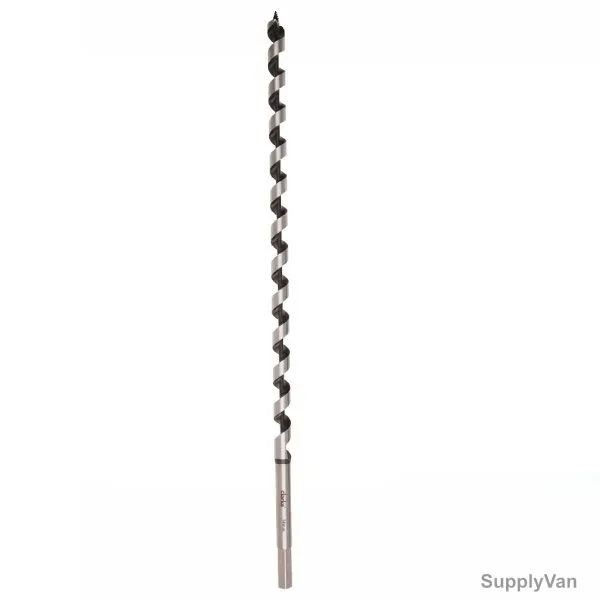 Clarke Machine Auger Bit, ABL25X600, CrV Steel, 25MM x 24 Inch
