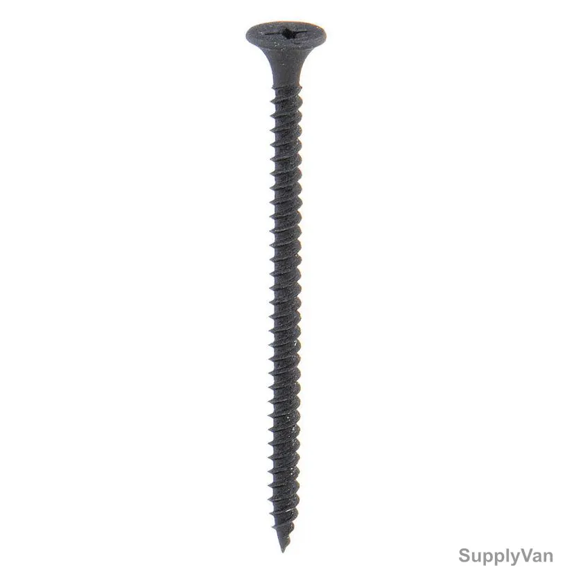 Drywall Screw, Ultra Fine Thread, Black Phosphate, 10 x 1 Inch, 800 Pcs/Pack — image 1