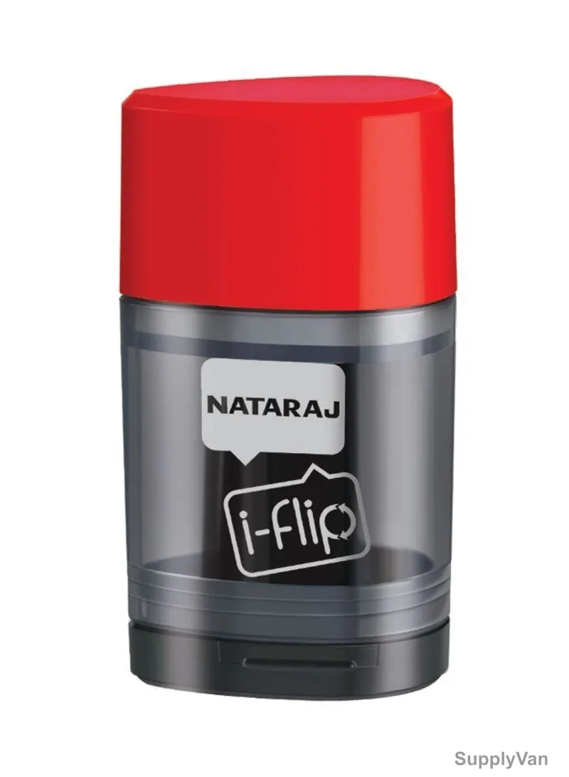 Nataraj Sharpener & Eraser, HP288951001, I-flip Series, 25 Degree Blade