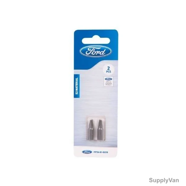 Ford Screw Driving Bits, FPTA-01-0019, SL5.5x0.8MM, 25MM, Silver, 2PCS
