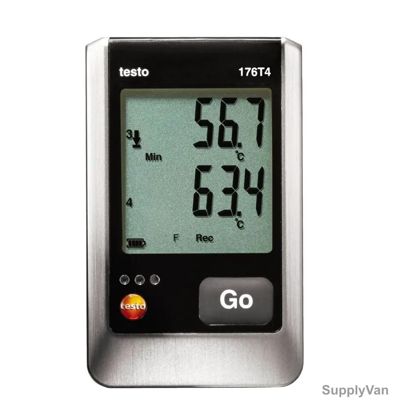 Testo Four Thermocouple Temperature Data Logger, 176-T4, 4-Channels — image 1
