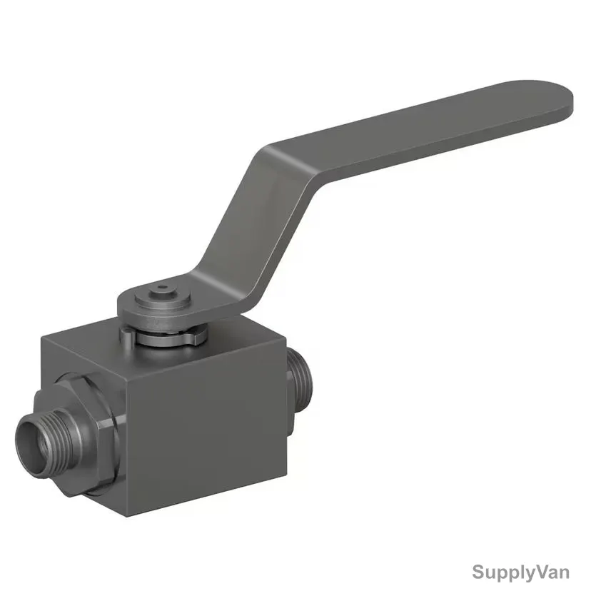 Parker 2-Way Ball Valve, KH12L71X, Stainless Steel, 500 Bar, 12MM Connection Size