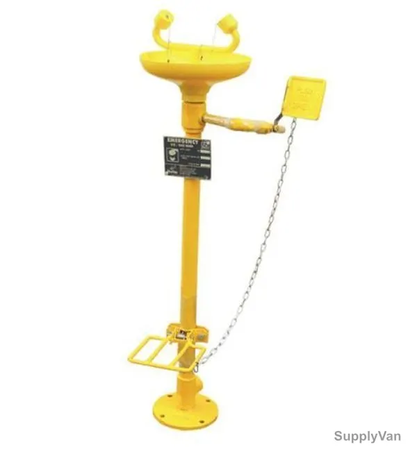 Vaultex Safety Eye Wash Shower, 4710-GI, Galvanized Iron