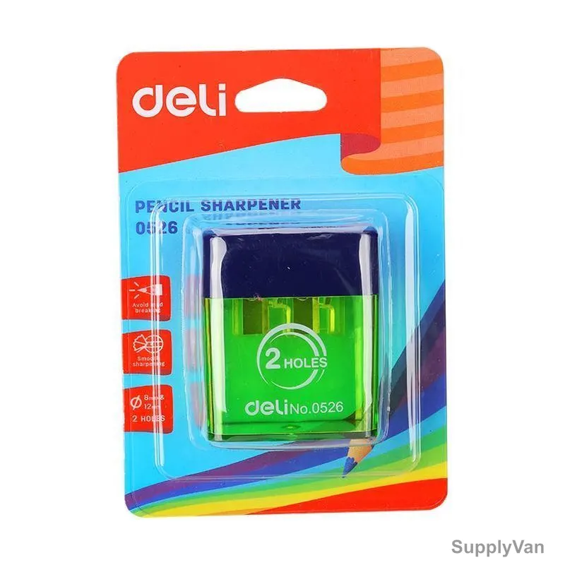 Deli Sharpener With Canister, E0526, 2 Hole, Green