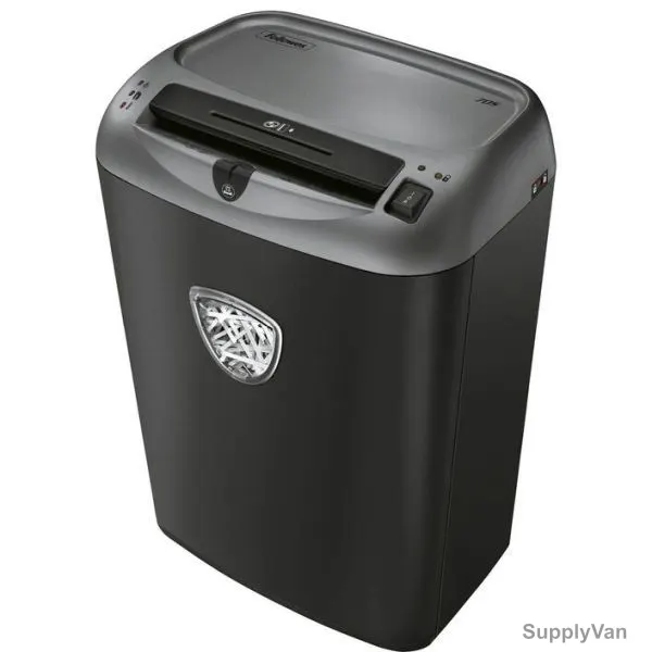 Fellowes Paper Shredder, 70S, Powershred, Strip-Cut, 14 Sheets, Black — image 1