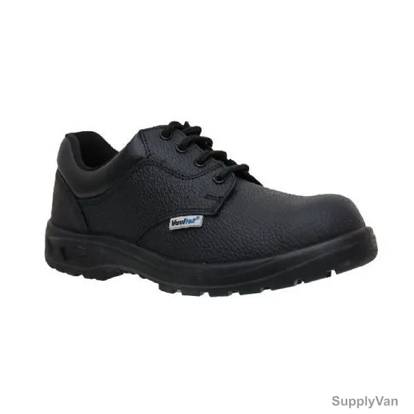 Vaultex Steel Toe Safety Shoes, LIT, Size44, Black, Low Ankle