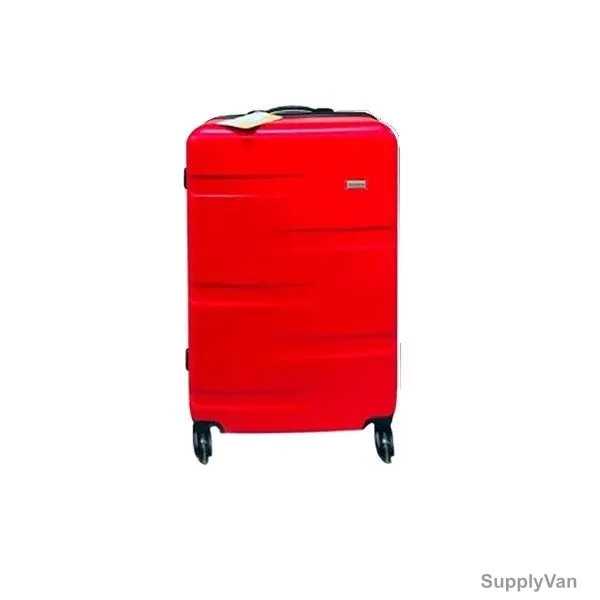 Traveller Trolley Bag, TR-1017, ABS with PU Lining, 4 Wheel, 20 Inch, Red