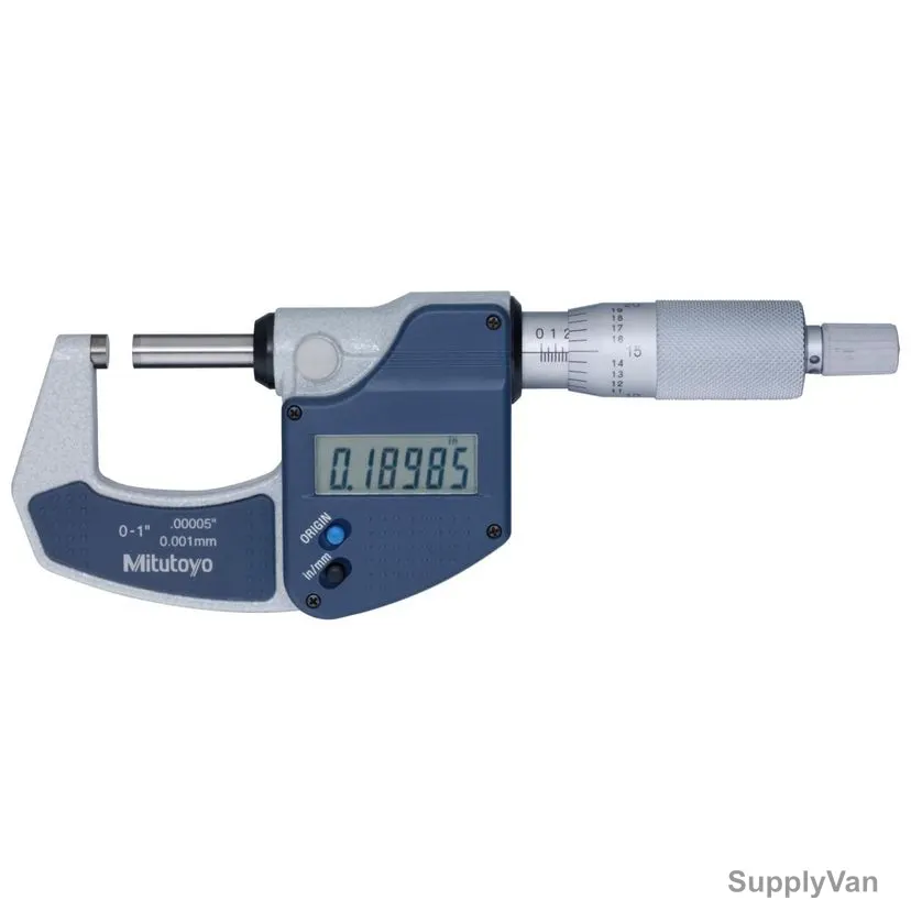 Mitutoyo Digital Micrometer, 293-831, Inch/Metric, Range 0-1 Inch — image 1