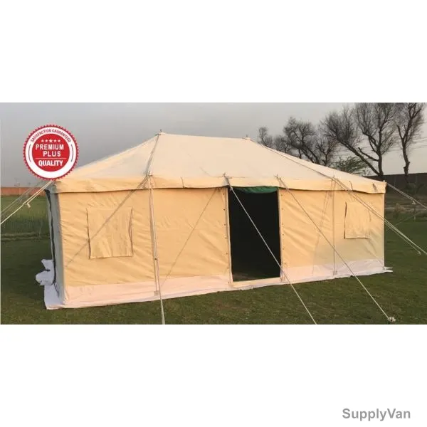 Deluxe Tent, AMT-114-3F, Iron Stick, 6 x 4 Mtrs, White — image 1