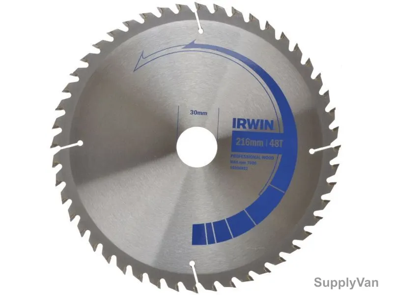 Irwin Circular Saw Blade, IRW10506812, 216x30mm, 48Teeth
