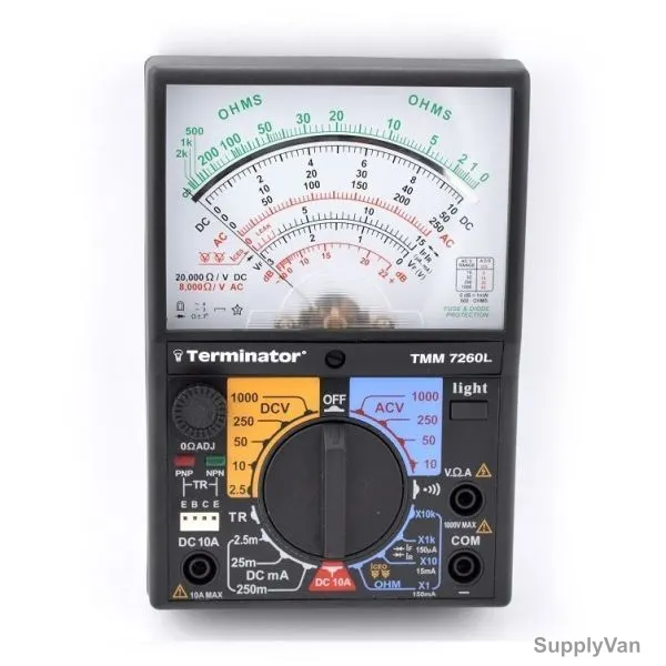 Terminator Analog Multimeter, TMM-7260L, 1000V