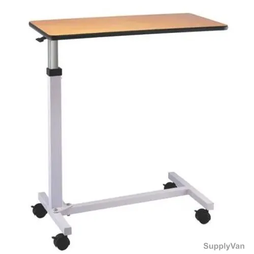 3W Bed Table W/ Spring, 3W-E2, Silver and Brown