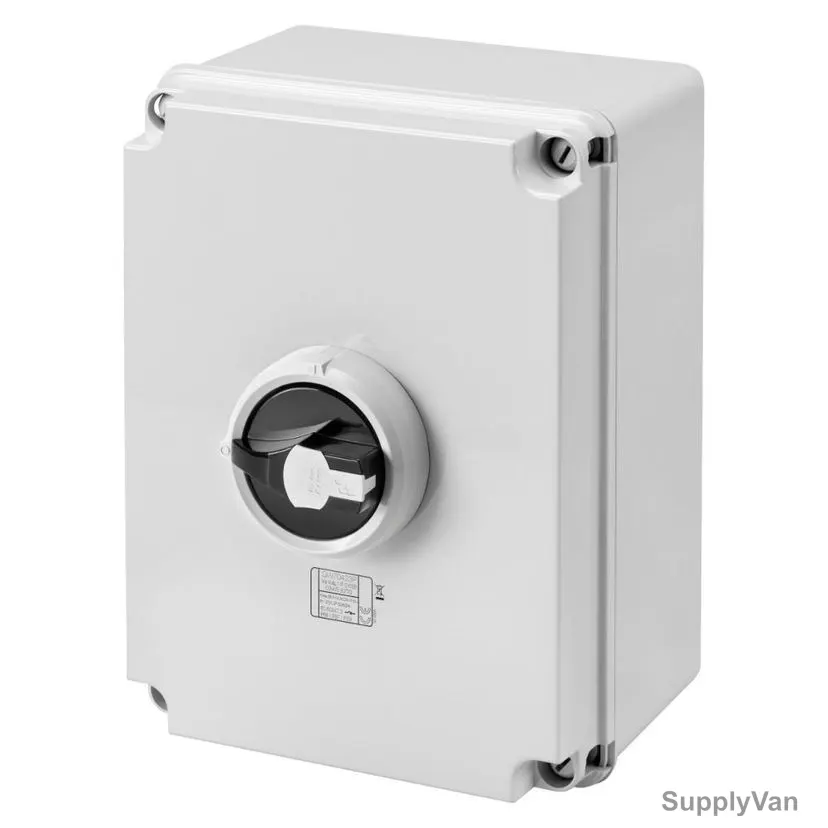 Gewiss Rotary Isolator Switch, GW70423NP, 70 RT HP Series, 3P+N, 125A, 236.5 x 316 x 178MM