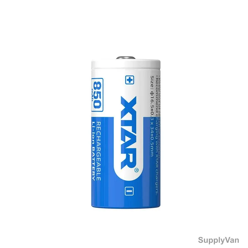 Xtar Rechargeable Li-ion Battery, 16340, 3.6V, 850mAh — image 1
