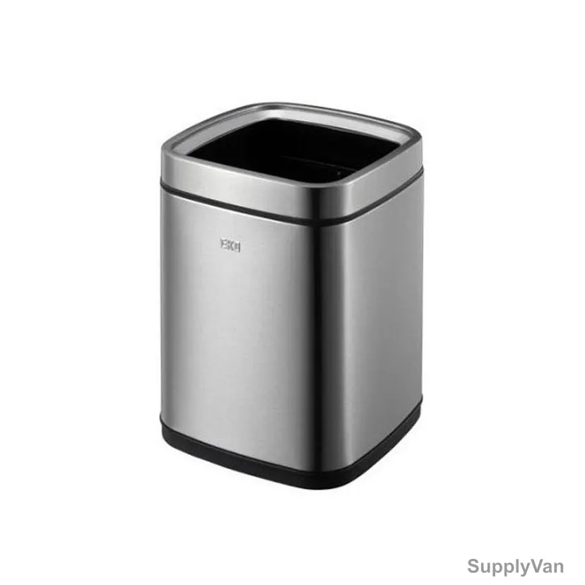 Eko Open Top Trash Bin, SS50-9, Stainless Steel, 9 Ltrs, Silver — image 1
