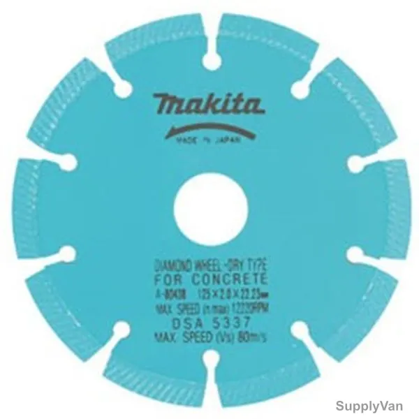 Makita Segmented Wave Diamond Blade, A-80422, Dry, 115MM, Blue