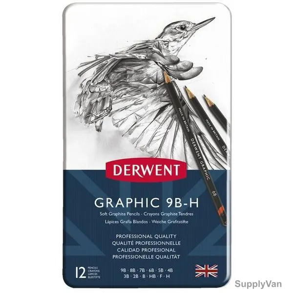 Derwent Soft Graphic Pencil Set, 34215, 12 Pcs/Set — image 1