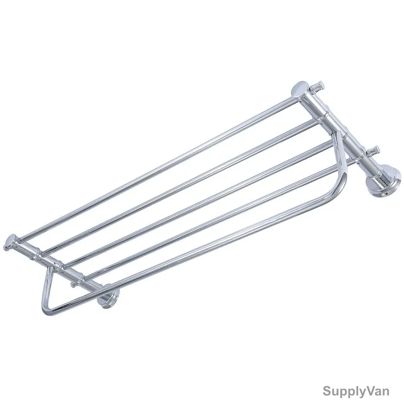 Argent Crystal Double Towel Shelf, 36389, Silver Colour, Brass — image 1