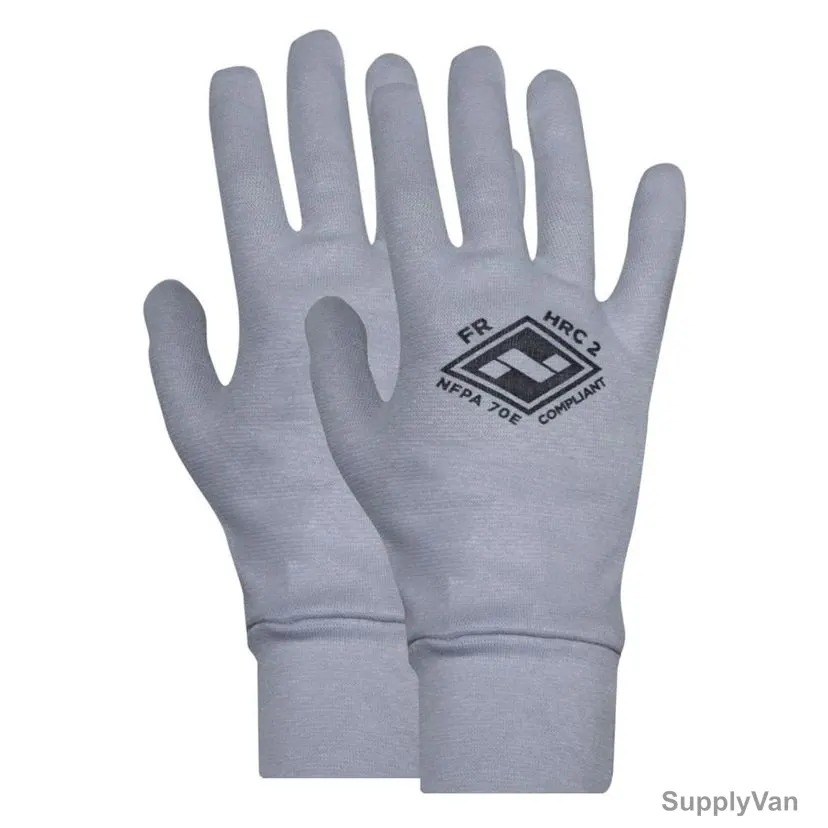 NSA ArcGuard Knit Gloves, G16RG, Regular, Light Grey