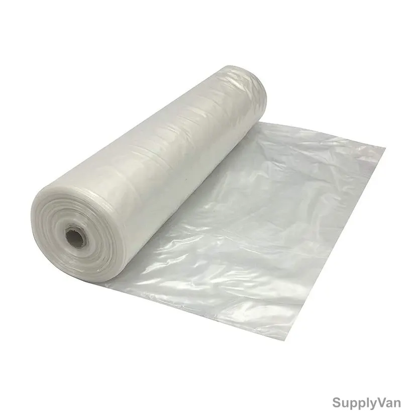 Protective Polythene Sheet Roll, Polyethylene, 1000 Gauge, 25 Mtrs Length, Clear