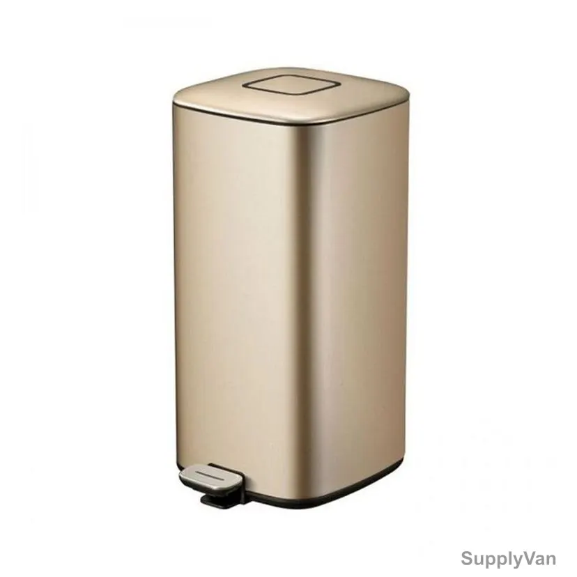 Eko Pedal Trash Bin, SS54D-32, Stainless Steel, 32 Ltrs, Gold