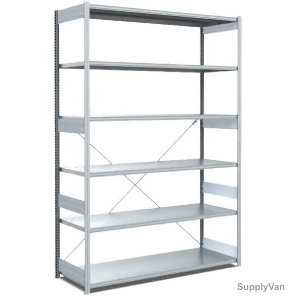 Bito Boltless Shelving W/ 6 Shelves, 10-17057, 2500 x 600MM, Galvanised — image 1