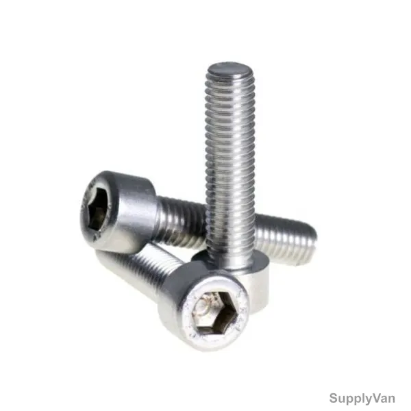 Allen Bolt, Mild Steel, M8 Thread Size x 30MM Length, 100 Pcs/Pack