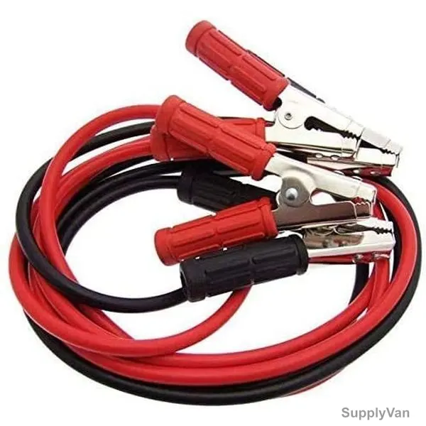 Car Battery Booster Cable, Chrome/PVC, 800A, Black/Red